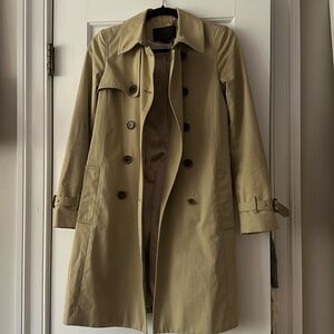 J. Crew Icon Trench in vintage khaki size 0